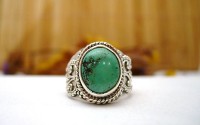 Bague argent et Turquoise T 50