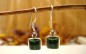 Boucles d'oreille argent et Malachite.