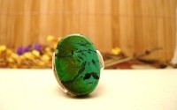 Bague en argent et Turquoise T55