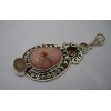 Pendentif en argent et Opale rose.