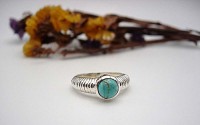 Bague argent et Turquoise T 49