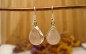 Boucles d'oreilles argent et Quartz rose.