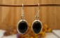 Boucles d'oreilles argent et Onyx noire.