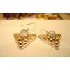 Boucles d'oreilles argent et Pierre de lune