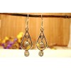 Boucles d'oreilles argent et Pierre de lune