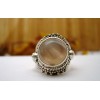 Bague en argent et Quartz rose T 56