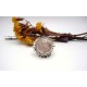 Bague en argent et Quartz rose T 56