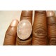 Bague en argent et Quartz rose T 52.5