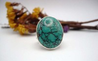 Bague en argent et Turquoise T 54