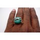 Bague argent et Turquoise T 58.5