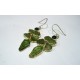 Collier argent et pierres Moldavite.