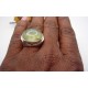 Bague argent et Préhnite T56.5