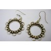 Boucles d'oreilles argent massif.