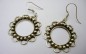 Boucles d'oreilles argent massif.