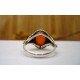 Bague en argent et Cornaline T 50