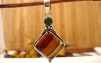 Pendentif en argent et Agate.