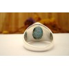 Bague homme en argent et Larimar T 62