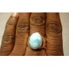 Bague homme en argent et Larimar T 62