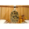 Pendentif en argent et Jaspe dalmatien.