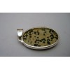 Pendentif en argent et Jaspe dalmatien.