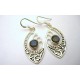 Boucles d'oreille en argent et Labradorite.