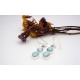 Boucles d'oreille argent et Multicolor.