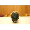 Bague en argent et Labradorite T54