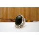 Bague argent et Onyx noire T 55