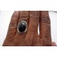 Bague argent et Onyx noire T 55