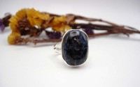 Bague argent et Pietersite T 55.5