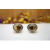 Clous d'oreilles argent et Citrine.