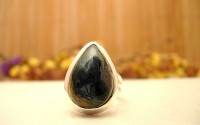 Bague argent et Pietersite T54