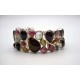 Bracelet en argent et Tourmaline multicolor.