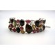 Bracelet en argent et Tourmaline multicolor.