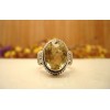 Bague en argent et Lemon quartz T55