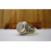 Bague argent et Pierre de lune T 56