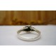 Bague en argent et Onyx noire T 49