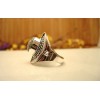 Bague en argent et Dendrite opale T57