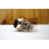 Bague en argent et Onyx noire T 54