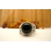 Bague en argent et Onyx noire T 56