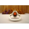 Bague en argent et Cornaline T55