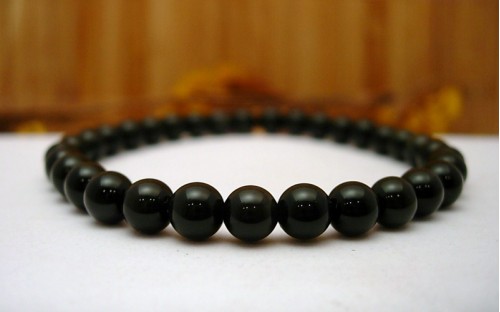 Bracelet en Obsidienne oeil céleste .