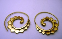 Boucles d'oreille en Laiton.