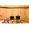 Boucles d'oreilles Onyx noire