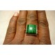 Bague en argent et Malachite T 58