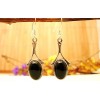 Boucles d'oreilles argent et Onyx noire.