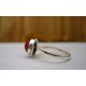 Bague en argent et Cornaline T 52