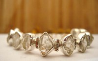 Bracelet en argent et Diamant d'herkimer.