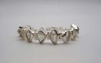 Bracelet en argent et Diamant d'herkimer.