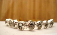 Bracelet en argent et Diamant d'herkimer.